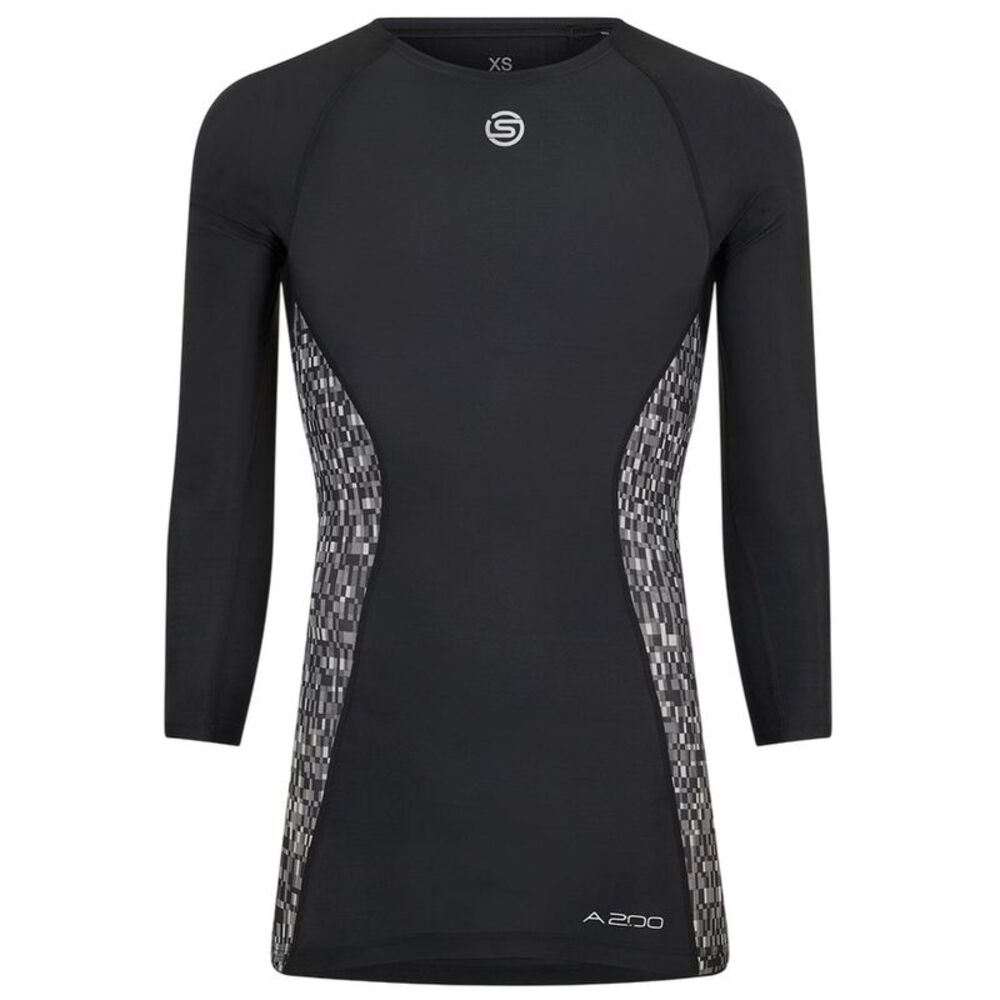 Skins Mens A200 Long-Sleeved Top / Black